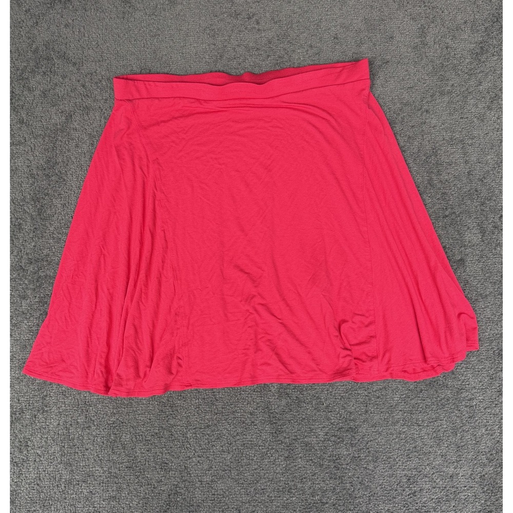 Cynthia Rowley Pink Skater Skirt Womens XL Elastic Waist Viscose Blend Flared